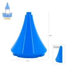Enchanting Princess Castle Building Blocks Set - Creative Playhouse with Accessories (Half Conical Roof)