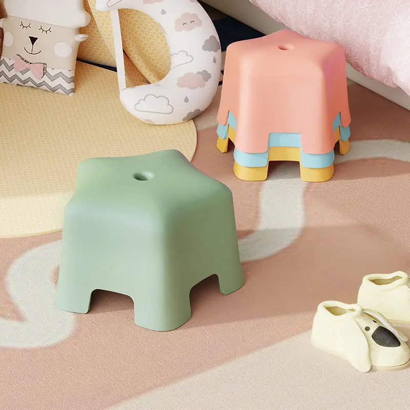 

Non-Slip Thickened Small Bench Living Room Sofa Stool Foot Stool Children's Stool Toilet Constipation Stool Shoe Change Stool
