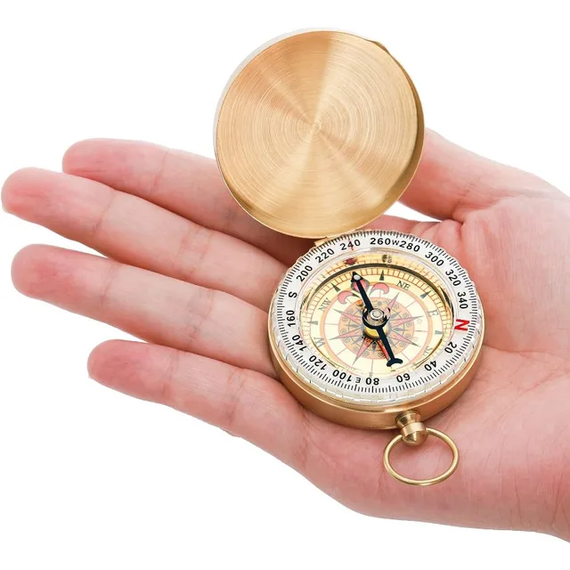 Pocket Copper Glow-in-the-Dark Compass 5
