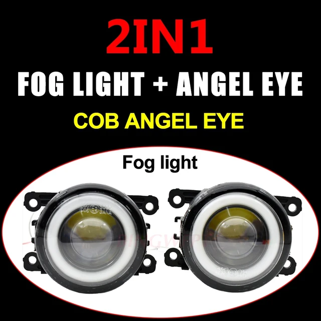 2005-2010 Suzuki Swift White Halo LED Fog Lamp Angel Eye Driving Light Kit