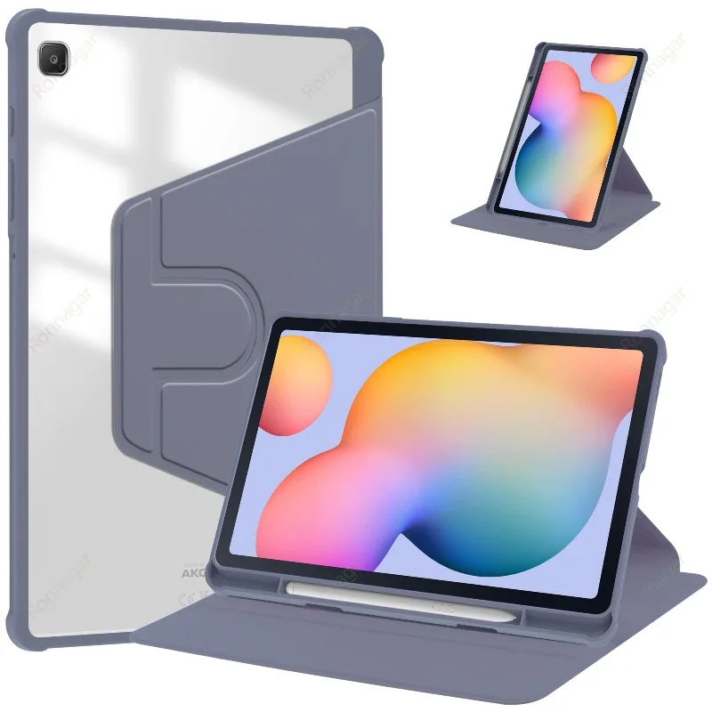 Revolving Tablet Case with Pencil Holder and Auto Sleep/Wake Feature - 10.4 Inch