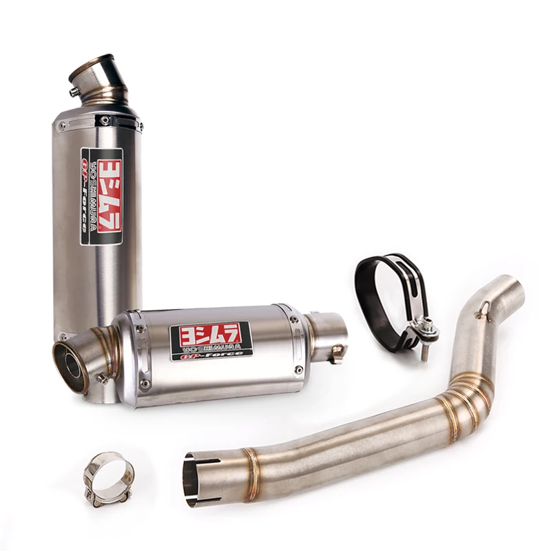

51mm For Benelli Leoncino 500 Any Year Motorcycle Exhaust Muffler Mid Link Pipe Silencer Connect Tips Stainless Steel DB Killer