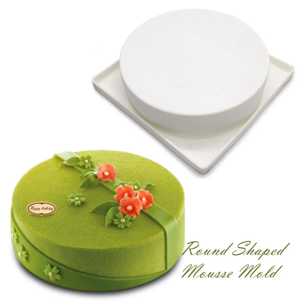 Round Corrugated Big Flower Mousse Cake Mold Taiji Design Silicone Mold for DIY Chocola... - SKU RCMM1913 - UGI Packaging
