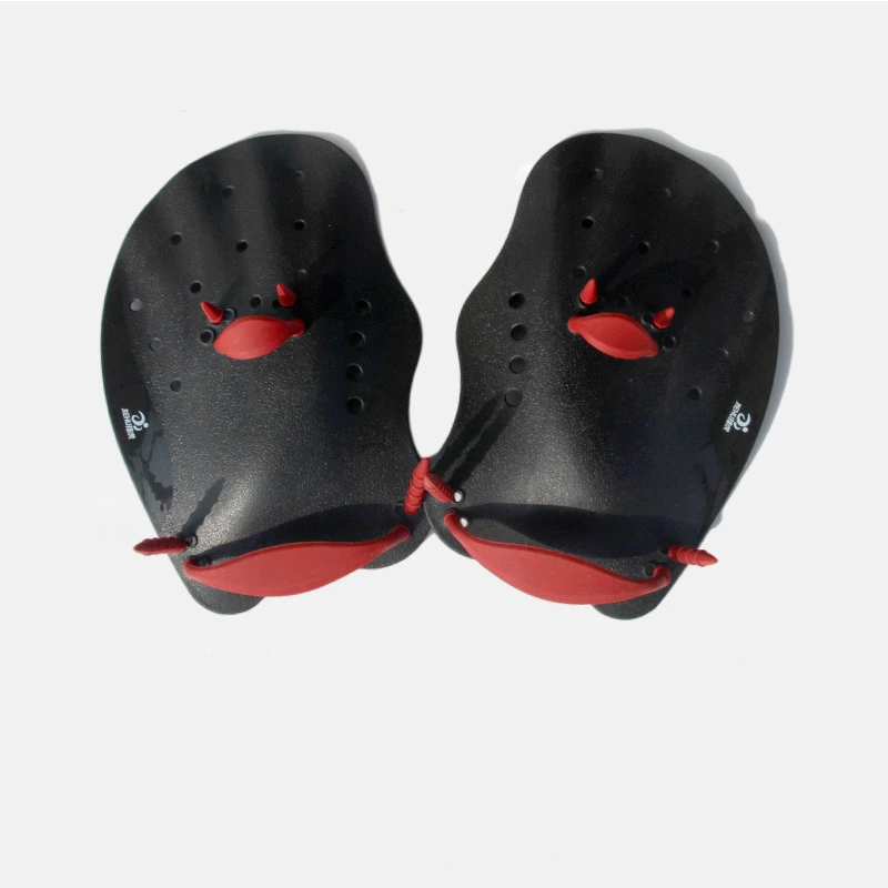 1 Pair Swimming Training Paddles Swim Hand Paddles Snorkeling Diving Gloves Fin Flipper Sports Silicone Palm