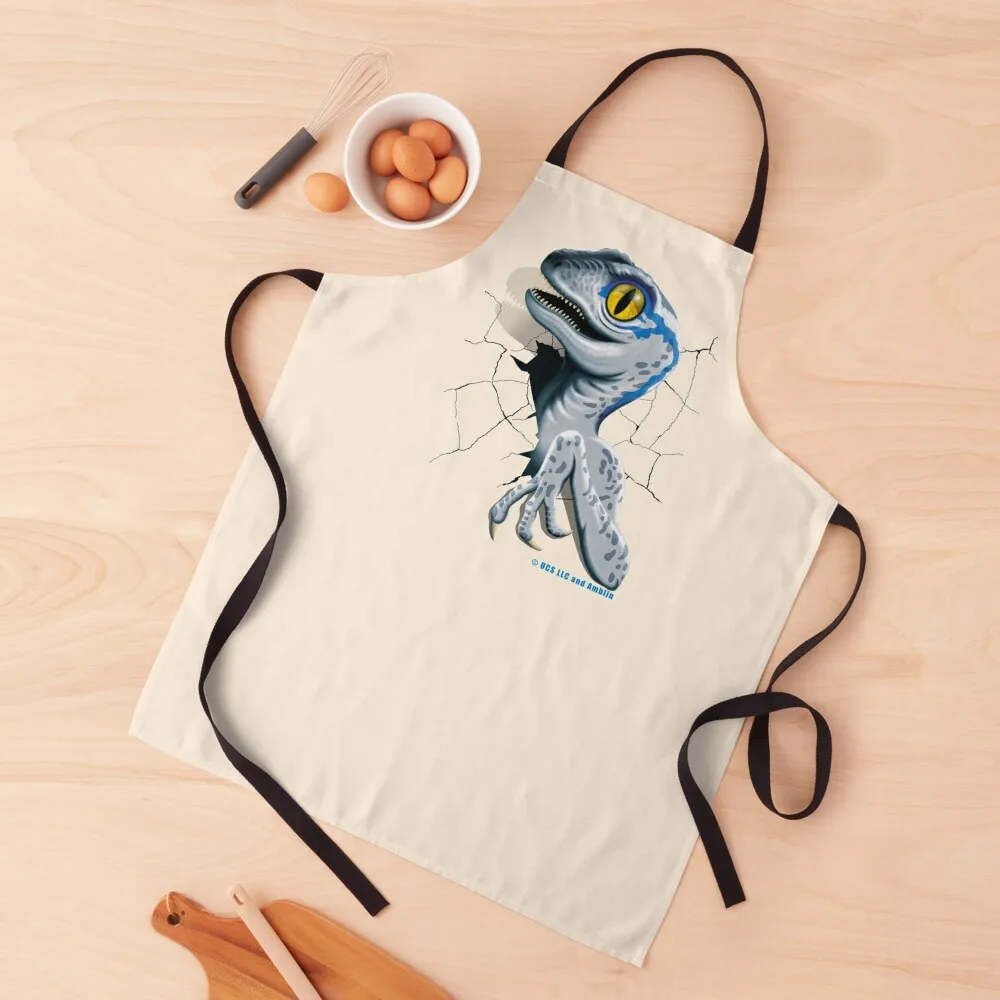

Jurassic World - Baby Blue Velociraptor Apron Kitchen Women Women's Kitchen For Women Apron