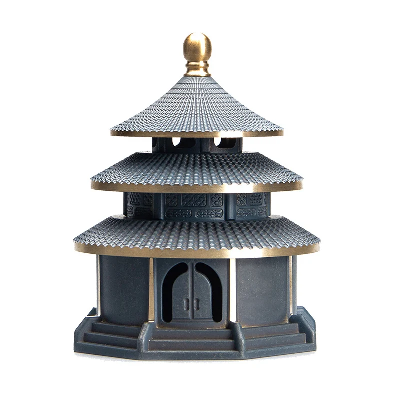 

Pure Copper Temple of Sandalwood Burner Incense Burner Indoor Incense Line Incense Burner Tea Ceremony Decoration