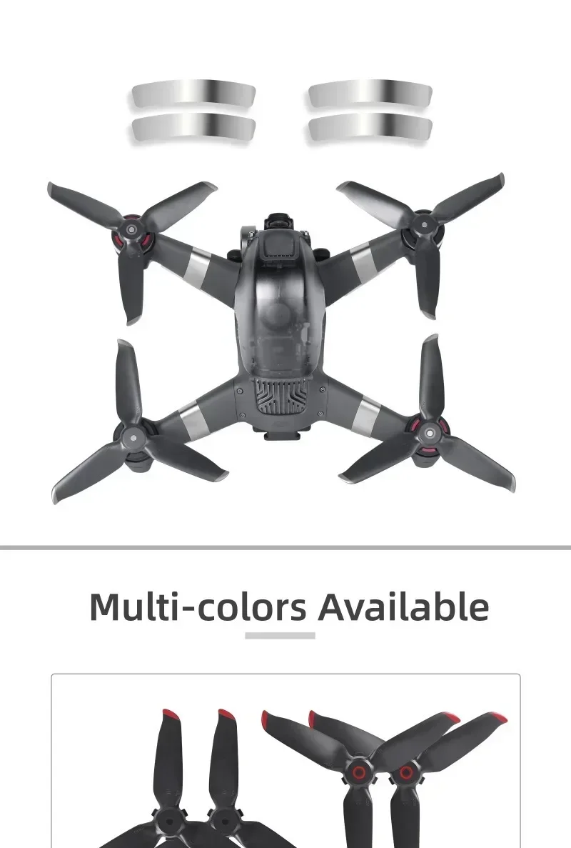 DJI FPV 5328S 프로펠러용 퀵 릴리스 프로펠러(DJI FPV 드론 액세서리용 선물용 암 스티커 포함)