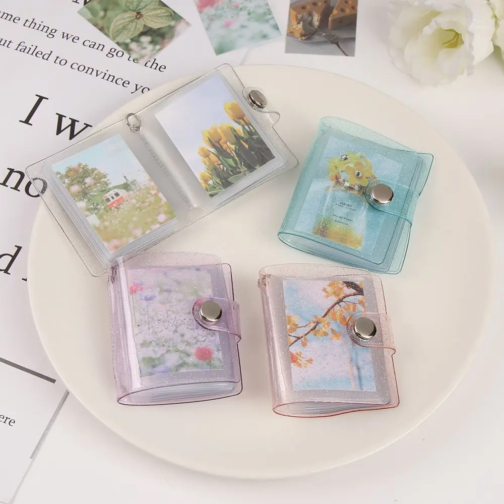 1PC Pockets Accessories Jewelry Key Chain Photos Holder for Photos Cards Mini Photo Albums 2 Inch