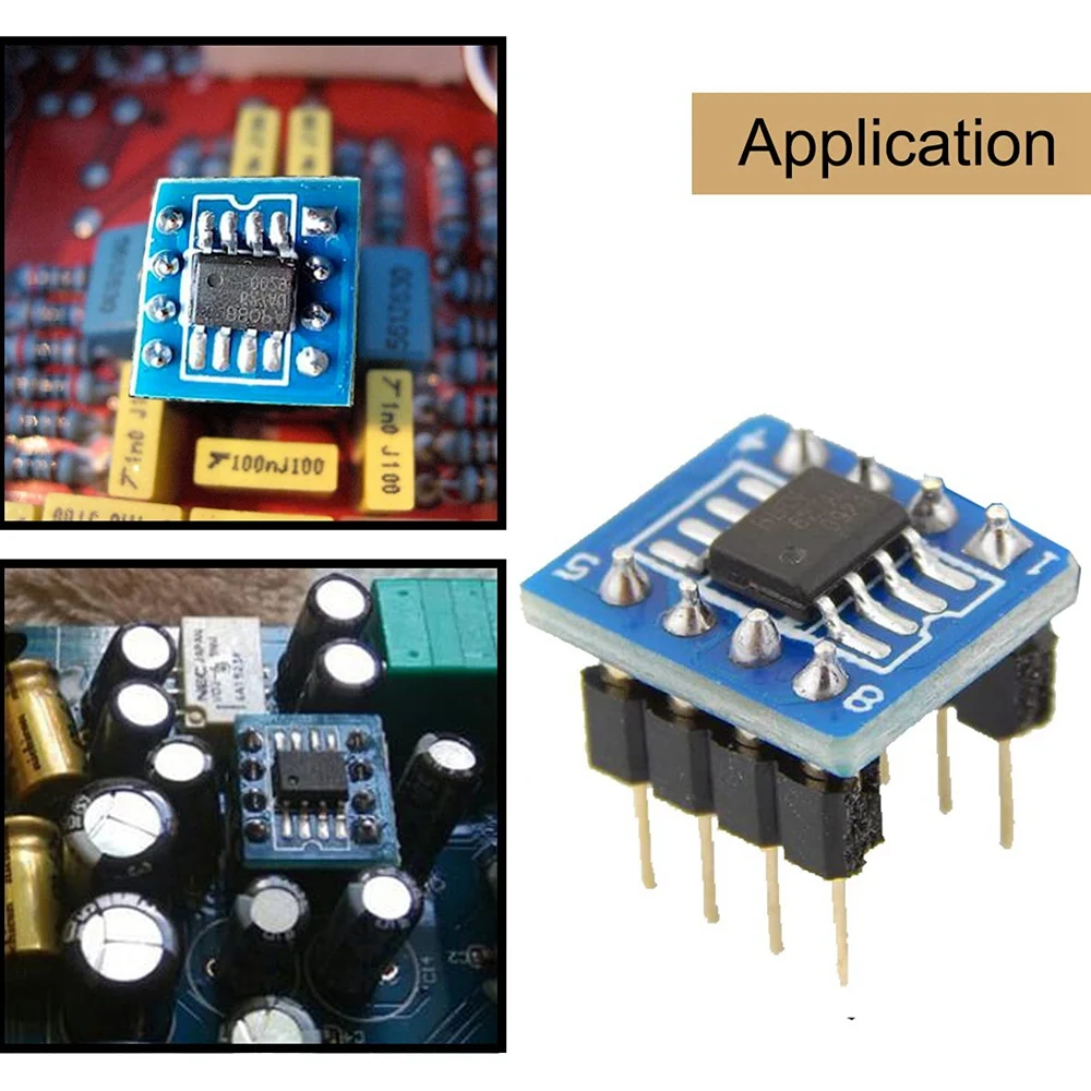 Consumershopping 1Piece OPA627 X2 Turn To Dual Op Amp OPA627 Single Op Amp To Dual Op Amp Module SMD To DIP