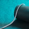 Women's PT950 Platinum Bracelet, 18cm Single 10 Points 3.9 Carat, Hip-Hop Luxury Style Full Diamond Jewelry. 1