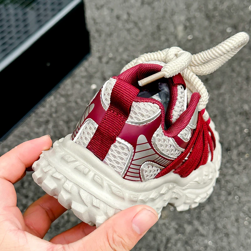 Autumn New Children Sneakers Girls Fashion Clunky Sneakers Boys Breathable Anti-slip Casual Shoes Baby Soft Walking Shoes