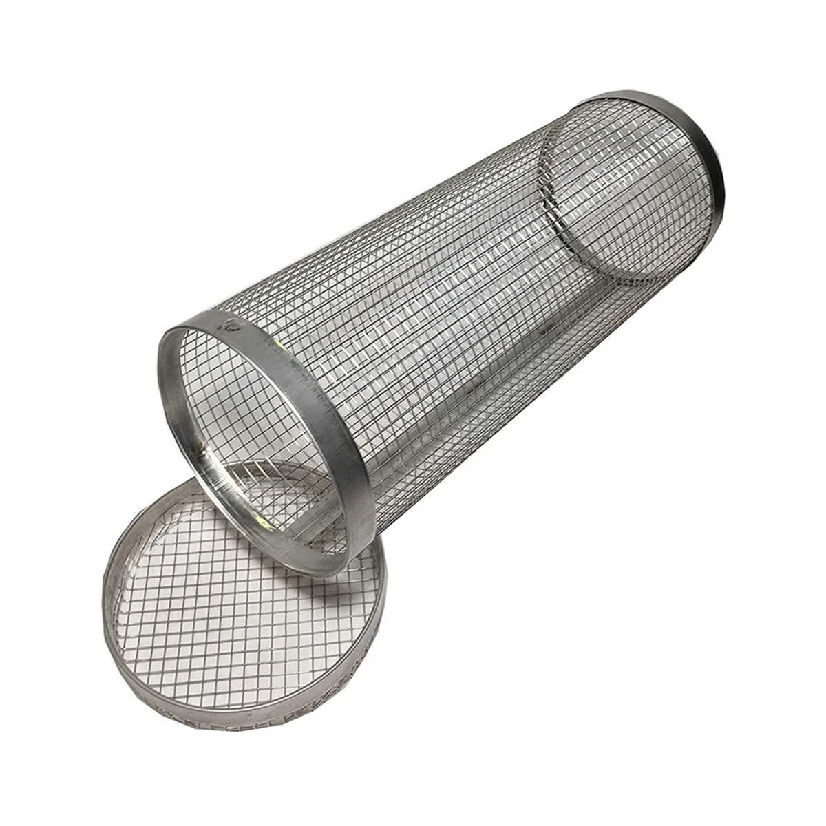 

Bbq Smoked Net Barbecue Cylinder Stainless Steel Barbecue Grate Campfire Barbecue Bucket Camping Picnic 20cm