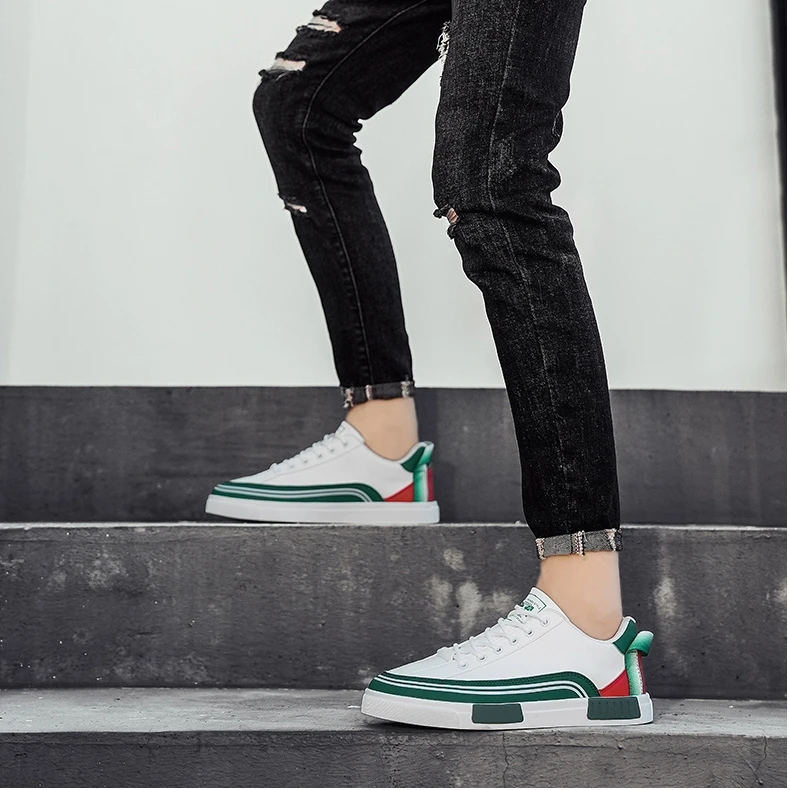 Scarpe da skate casual da uomo in pelle comode per tutti i giorni_voghion.com