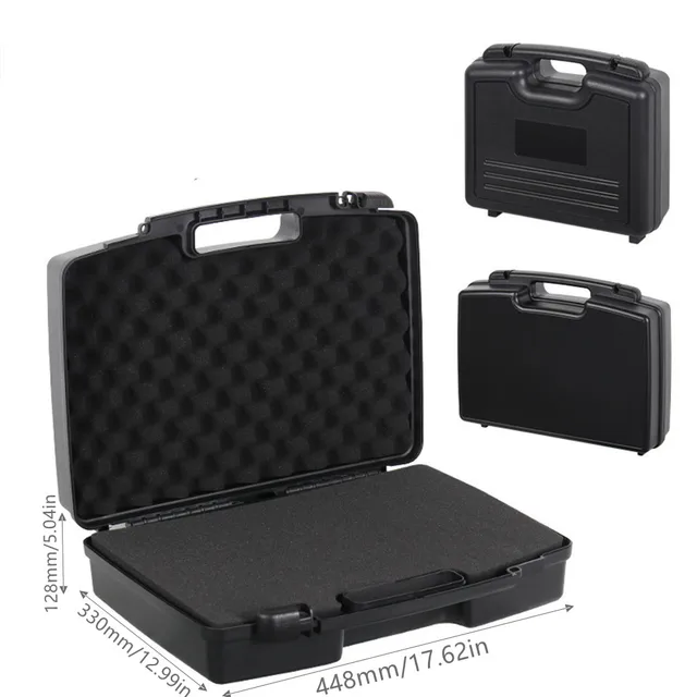 Caja de herramientas multifuncional, caja de instrumentos de plástico portátil, caja de almacenamiento protectora para portátil, caja de herramientas para equipos al aire libre