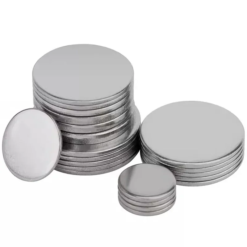 20개 직경 13/14/15/16/18/20mm 두께 1mm-3mm 304 스테인리스 스틸 원형 플레이트 디스크 패드 플레이트 시트 원형 평판 와셔