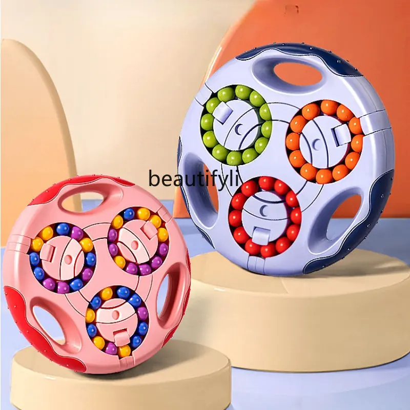 

yj Boy's Puzzle Brain-Moving Intelligence Development Double-Sided Puzzle Big Ball Plate Toy