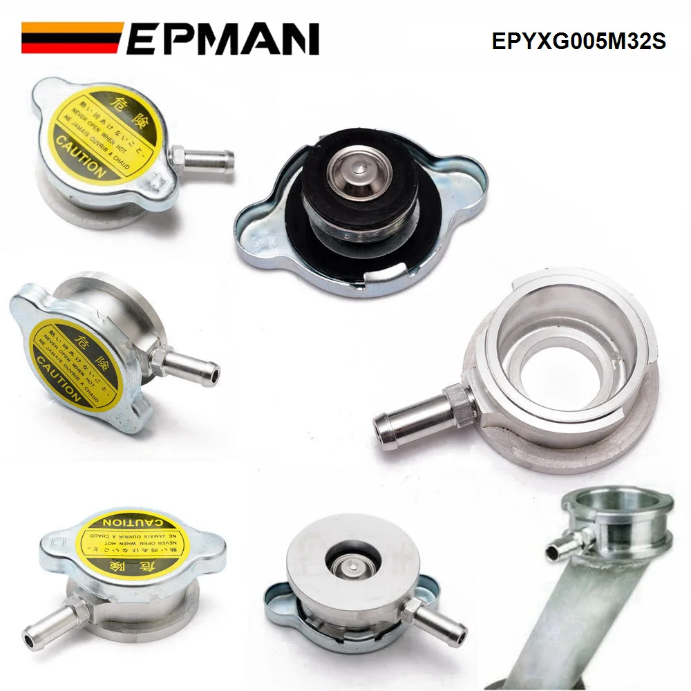 EPMAN Performance Aluminum Weld On Radiator Filler Neck coolant filler neck assembly 1.65