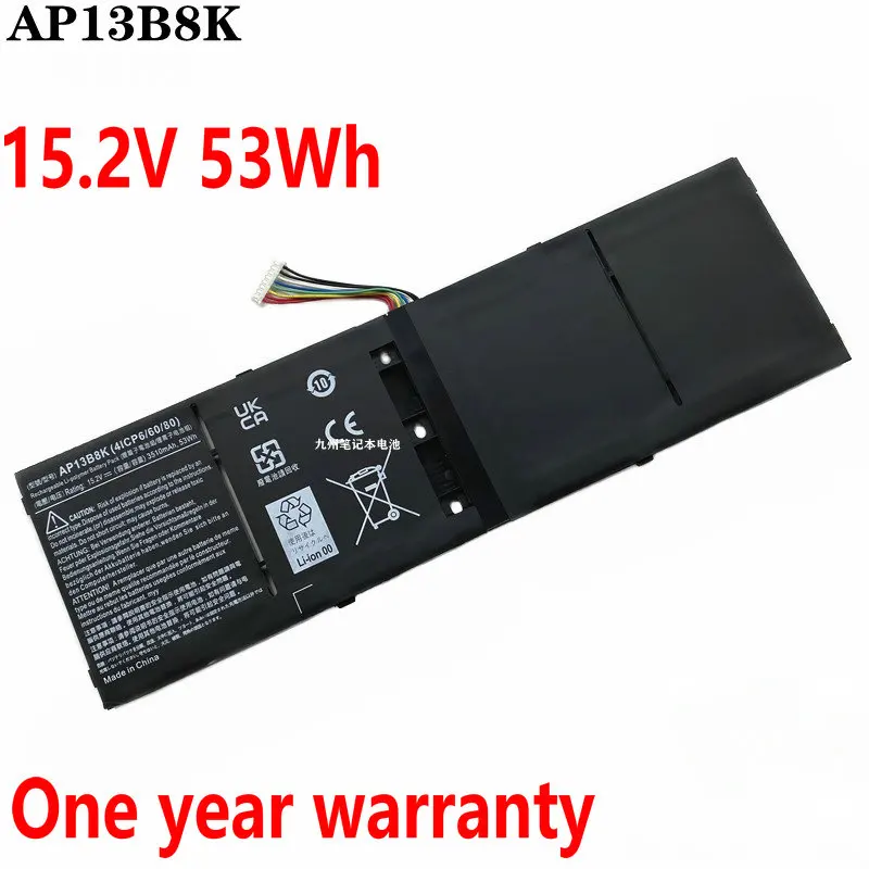 

15.2V 53Wh New AP13B8K AP13B3K Laptop Battery For Acer V5 R7 V5-573G V5-572G V5-552G V5-472G V5-473G M5-583P V5-572P R7-571