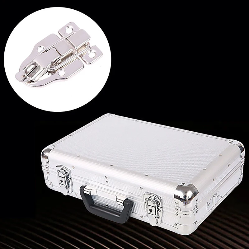 

1Pc Vintage Lock Silver Hasp Toggle Latch Buckle Clasp Iron Drawer Box Case Chest Furniture Hardware Latches Decor with Screws