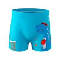 New Children's Swimming Trunks Boys Middle and Small Children Multicoloured Cartoon Animal Flat Swimming Trunks Beach Trousers 5