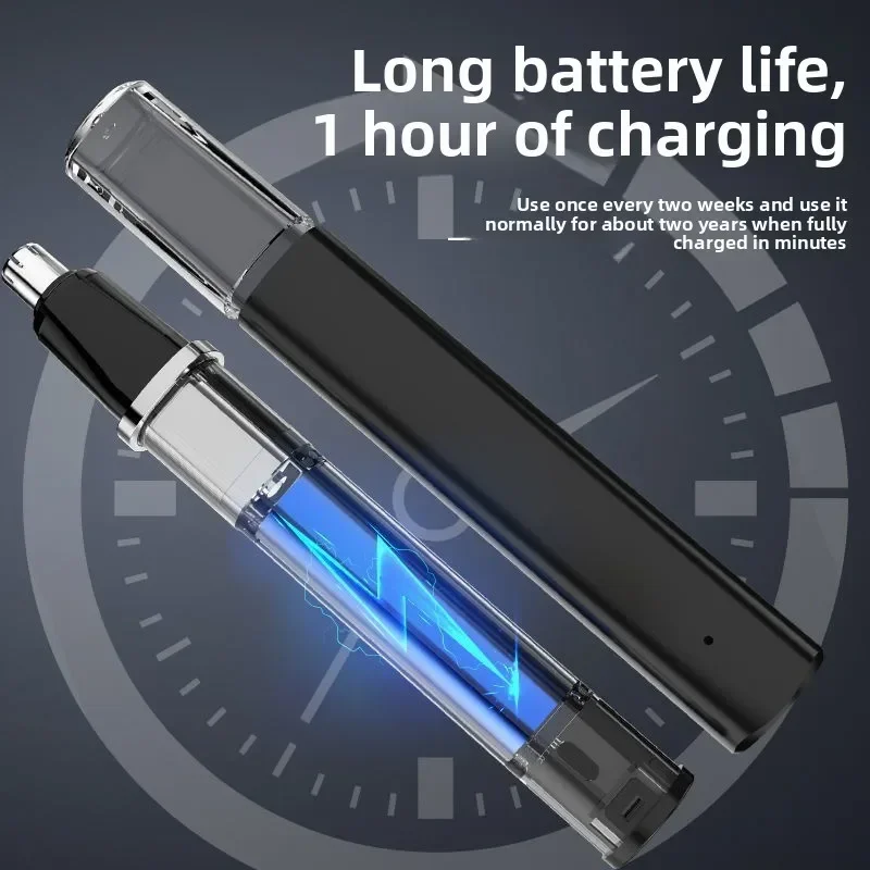 Rechargeable Nose Hair trimmer and Facial Hair remover for Men Nose Hair Shaver for nasal clearance - portable groom