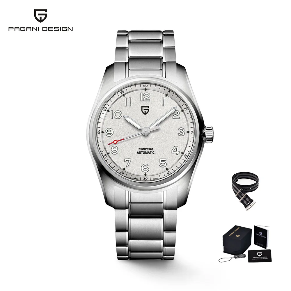 

2022 PAGANI DESIGN Brand Luxury Automatic Mechanical Watch Men NH35 200M Waterproof Sport Stainless Steel Clock Reloj Hombre