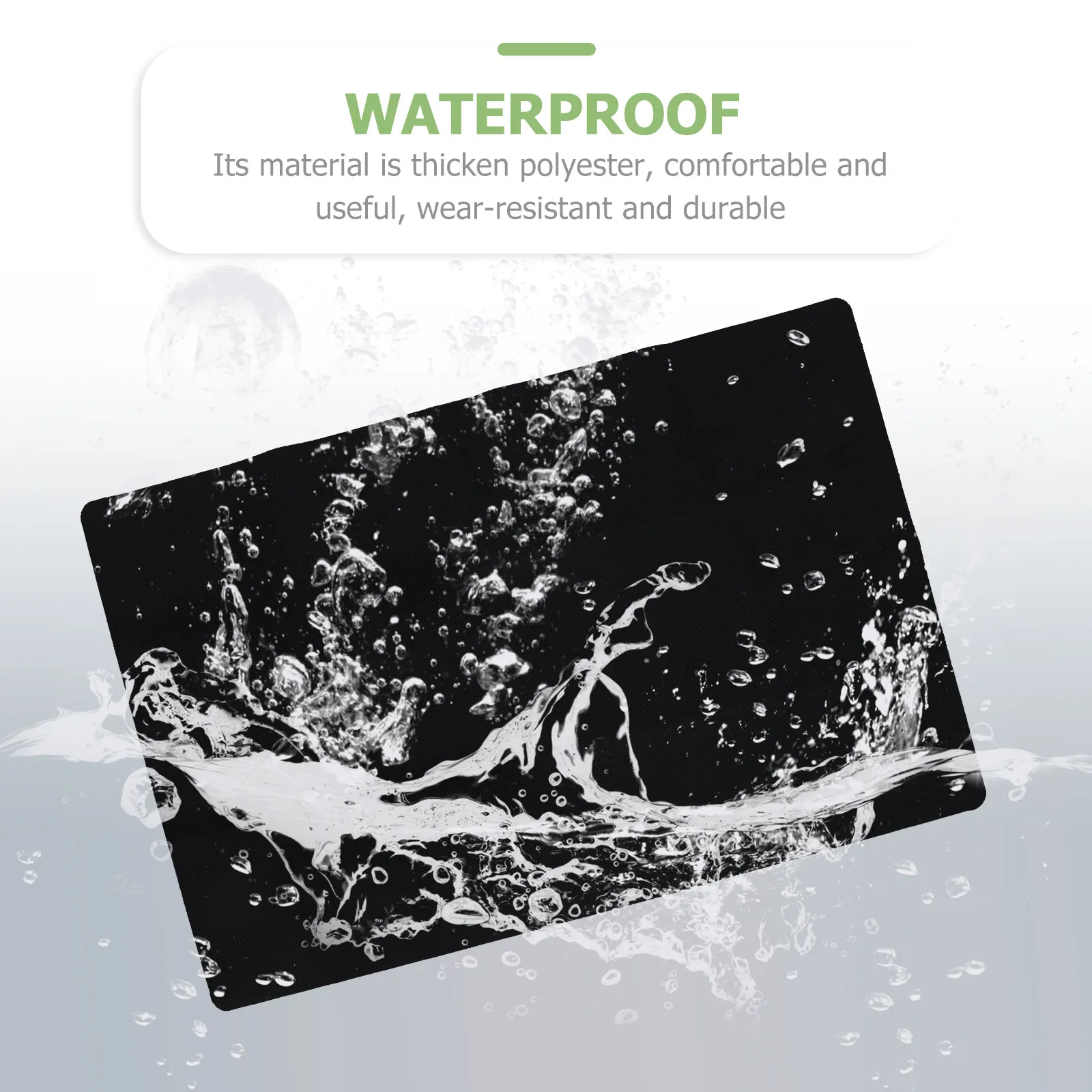 사무실 의자 매트 책상 바닥 보호대 두꺼운 폴리에스터 미끄럼 방지 원목 바닥 매트 컴퓨터 의자 패드 긁힘 방지 마모 방지