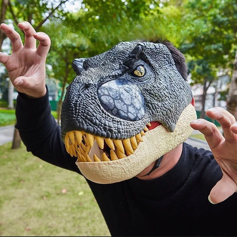Funny Dinosaur Mask - Movable Jaw Halloween Cosplay Prop