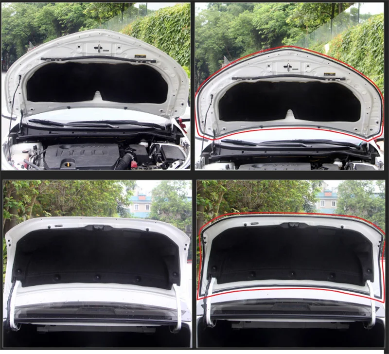 2-lagige Gummidichtung für Autotüren, Kofferraumhaube, Dichtungsstreifen, Dichtungsstreifen, EPDM-Geräuschisolierung, Staubschutz, Schalldämmung, Gummidichtung – Detail 7