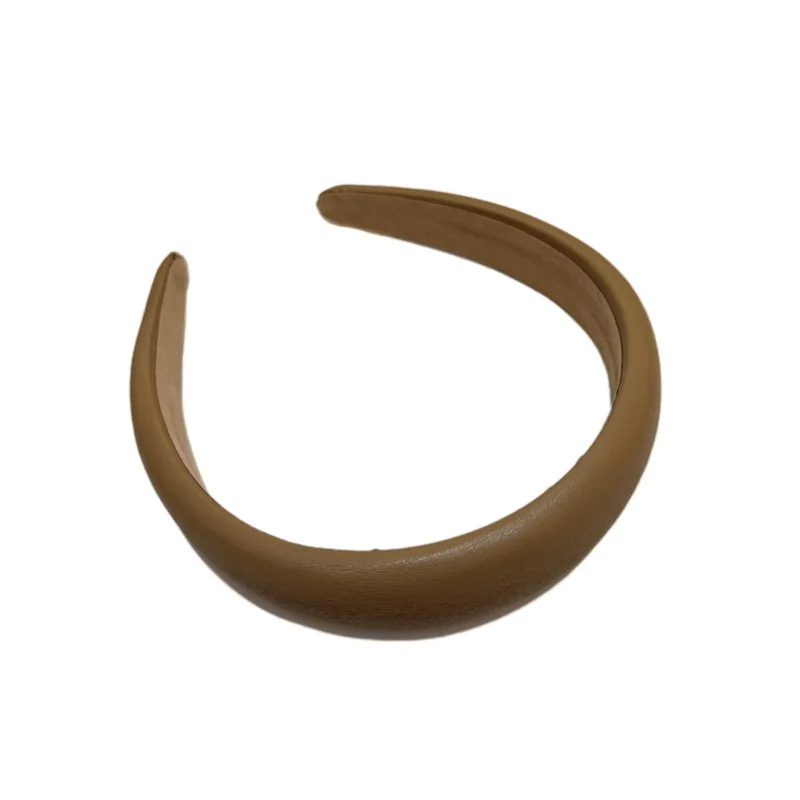 1 Stück breites Leder-Stirnband für Damen, Gesichtswäsche im Retro-Französischen Stil, Haardruck-Stirnband, Haarspangen-Stirnband, Haar-Accessoire – Detail 4