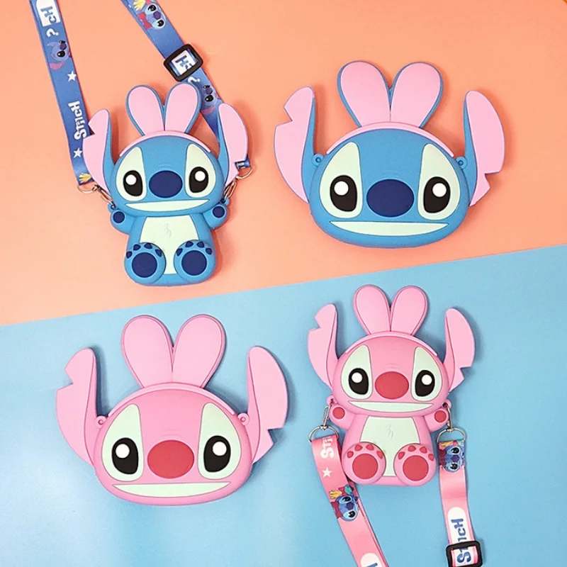 

6 стилей Аниме Ститч силиконовая сумка Kawaii Lilo & Stitch портативный силиконовый кошелек для монет мультяшный Детский кошелек детские подарки