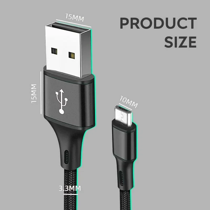 Data Charging Cable 1M 2M 3M For PS4 Controller USB Charger Cable PS4 Gampad Joystick Game Accessories