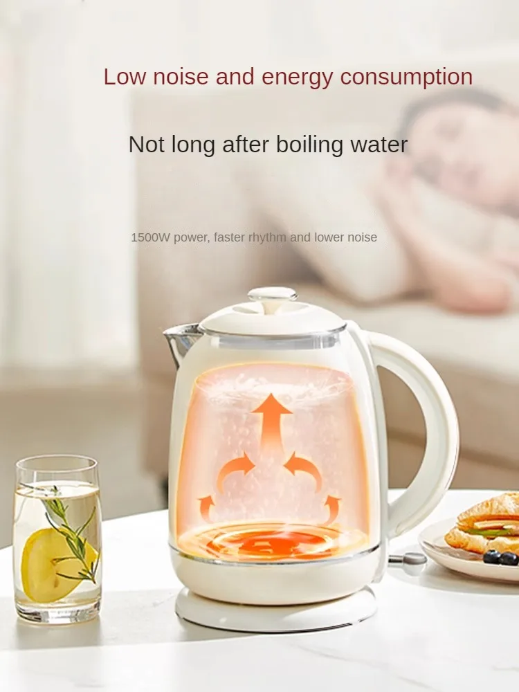 220V 1500ML Electric Kettle Household Home Water Boiling Pot Automatic Kettle with 316 Stainless Steel Inner 4