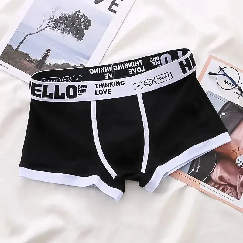 1/4 قطع ملابس داخلية للرجال القطن سراويل بوكسر ملابس داخلية للرجال الملاكم السراويل تنفس U محدب ملابس داخلية للرجال مثير حجم كبير