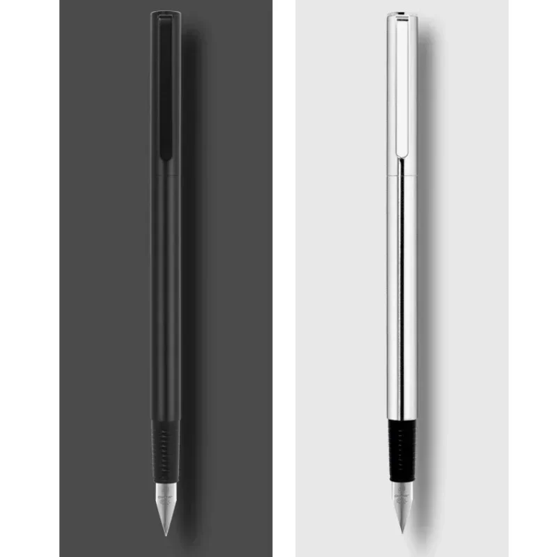 Jinhao 65 Fountain Pen Luxury Pen Elegant Calligraphy Writing Ink Pens Black Silver Colors Stationery Business School Supplies 4