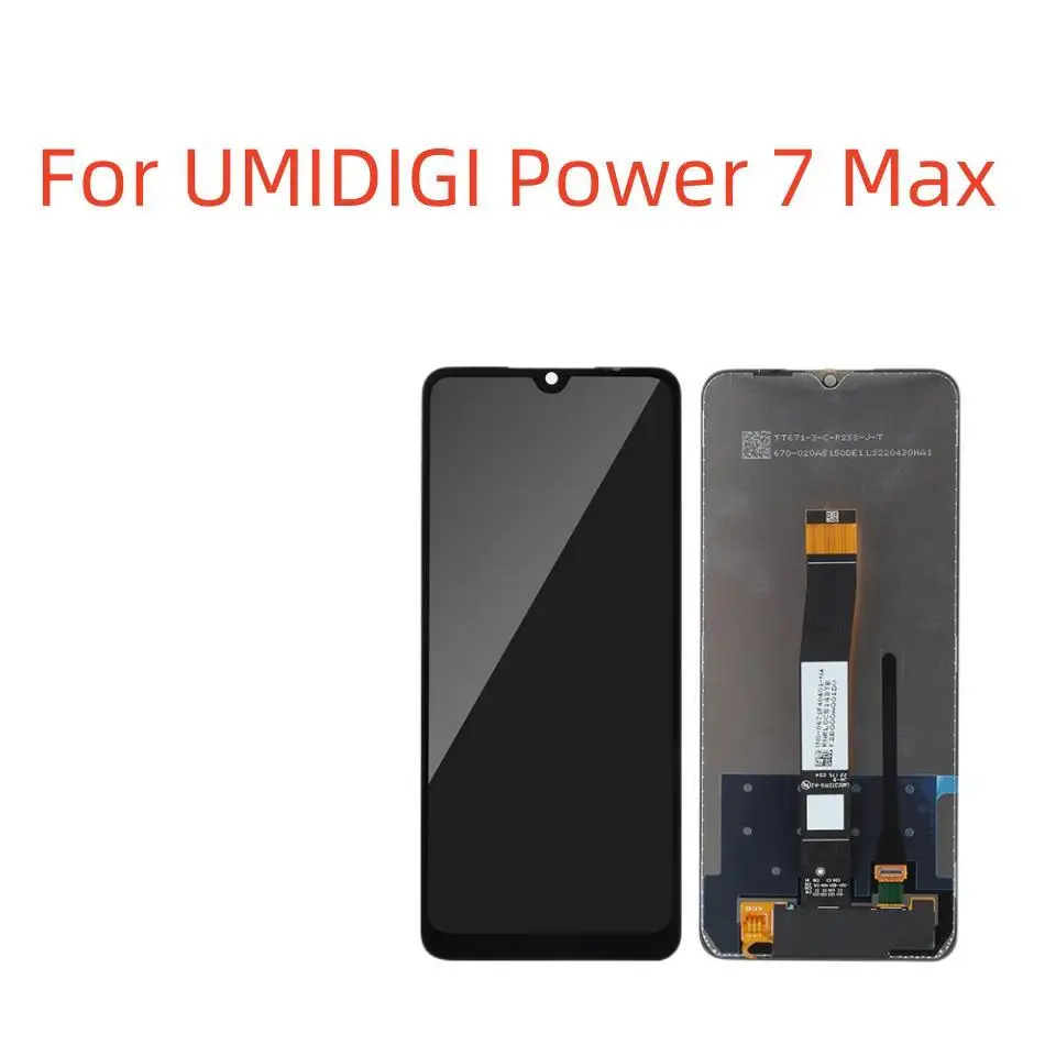 

Для 100% оригинального 6,7 дюймового ЖК-дисплея для UMIDIGI Power 7 7S 7 Max + дигитайзер сенсорного экрана + рамка в сборе дигитайзер