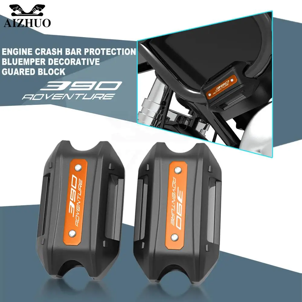 

2022 For 390 Adventure 2020-2022 2021 Motorcycle Engine Guard Crash Bar Protection Bumper Decorative Block 390Adventure 390 ADV