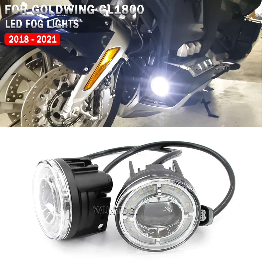 GL1800 Motorcycle LED Fog Lamp Strobe Foglights For Honda Goldwing GL 1800 Tour DCT 2018 2019 2020 2021 LED Driving Fog Light