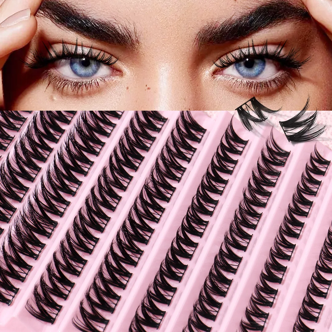 

big capacity 3D Fluffy Single Cluster False Lashes Russia Volume Fans Individual Eyelash Segmented Fake Lashes For Makeup Cilia