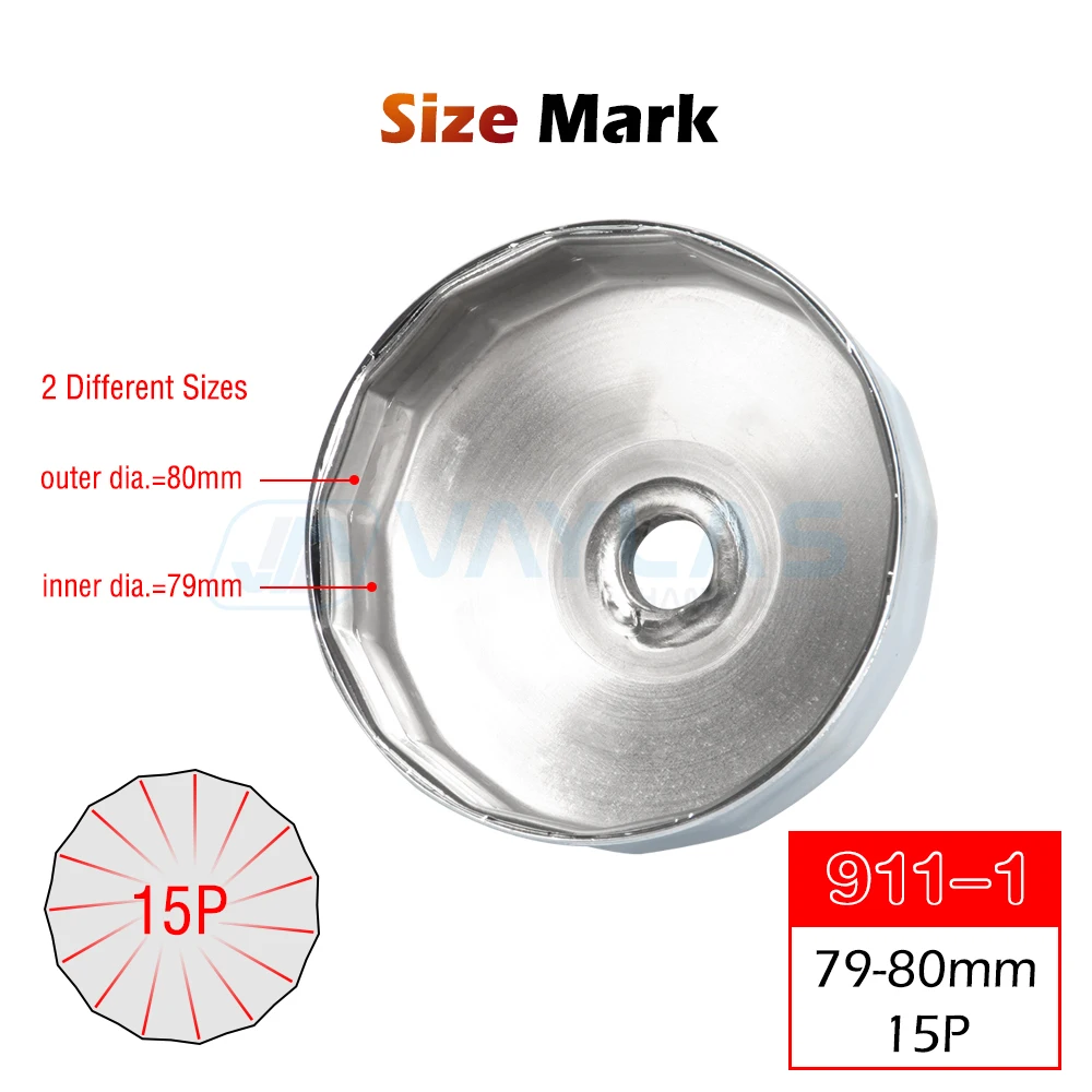 Oil Filter Wrench Universal Wrench 1/2 Square Drive Oil Filter Wrench Cap Remover 64mm-89mm End Cap Filter Removal Tool Auto Housing Tool Remover