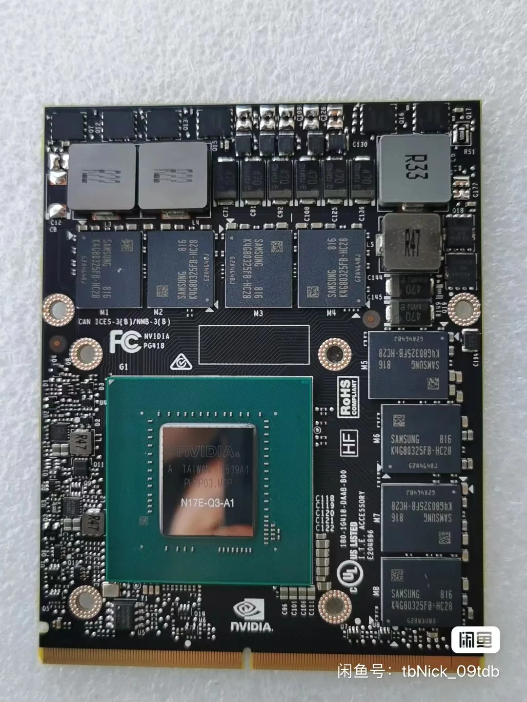 

Оригинальный видеорегистратор DDR5, оригинальный видеорегистратор 180-1G418-DAAB-B00 для Quadro P4000 P4000M N1