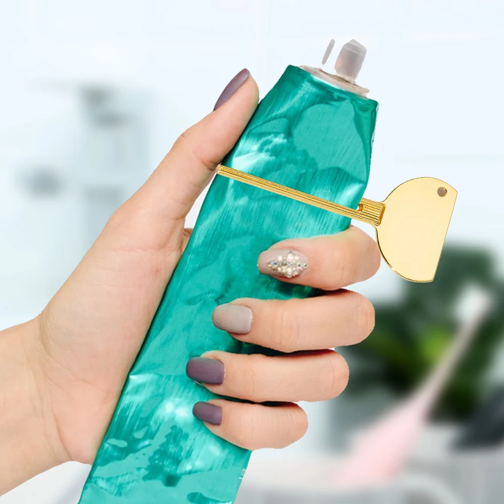 Toothpaste Squeezer Metal Tube Squeezer Stainless Steel Rolling Toothpaste Reduce Waste Multifunctional Paint Cream