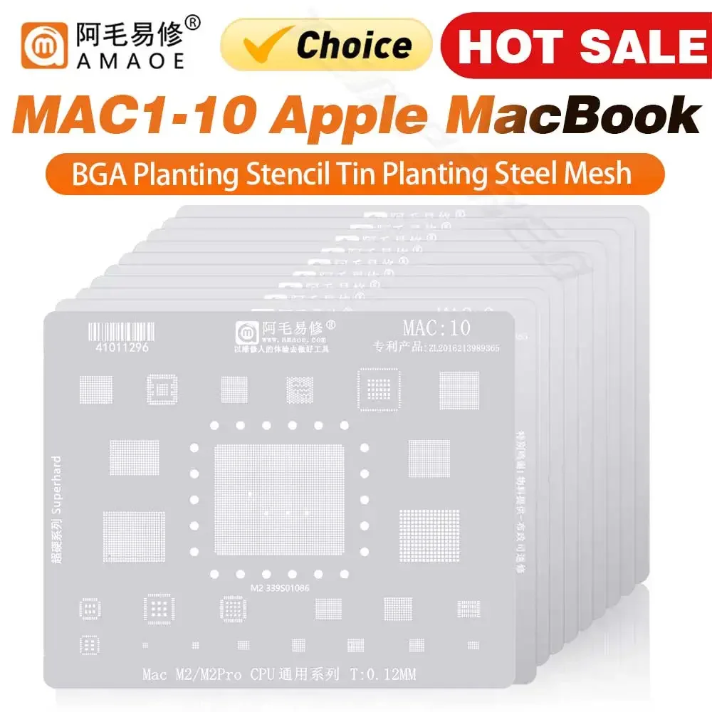 Amaoe MacBook series BGA Reballing Stencil For MAC Pro A2159 A1706 ...
