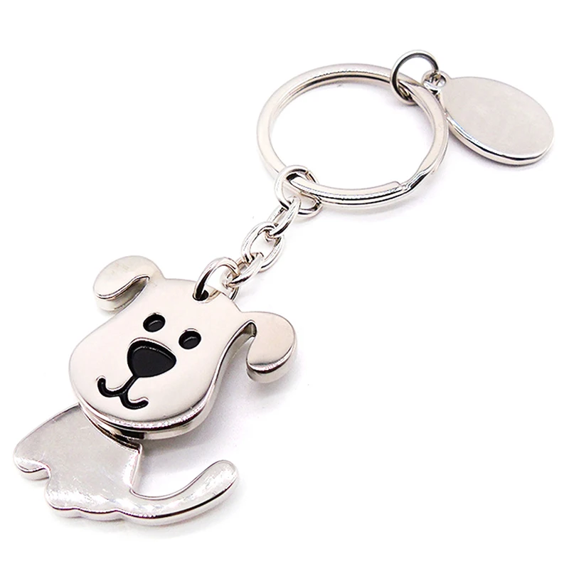 Hochwertiger Metall-Schlüsselanhänger mit Wackelhund, Modisches Taschenaccessoire – Detail 12