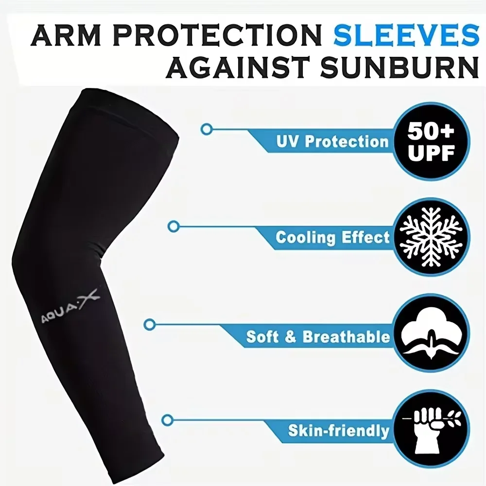 3 Pair of Breathable Sun Protection Sleeves - Breathable & UV Protective Gear for Sports, Driving, Outdoor Adventures