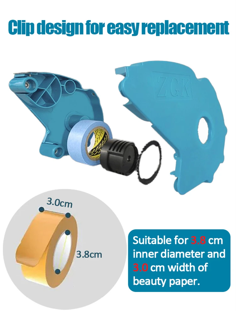 Painter Masking Tape Applicator Machine Tape to Repair and Beautify Cracks in Tiles Adhesive with Cutting Tool