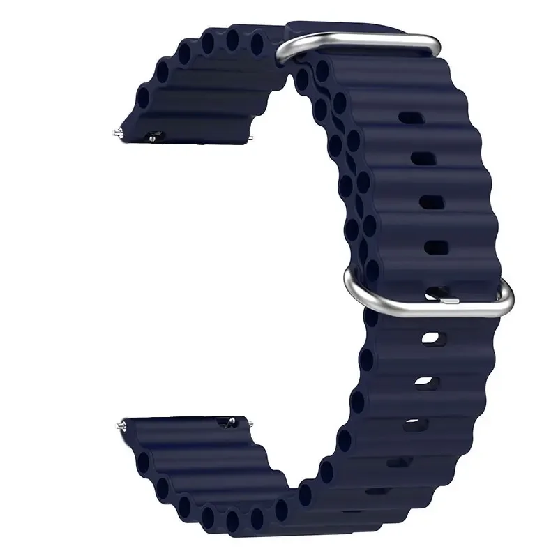 Enhanced Silicone Ocean Band Strap - 20mm/22mm Adjustable Sizes