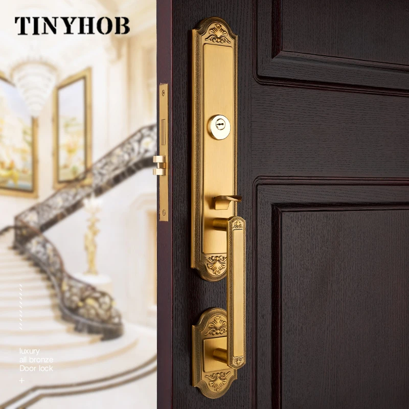 LuxuryVillaHotelRestaurantZincAlloyEntryDoorHandleRealandDummyDoubleDoorLockSet.jpg