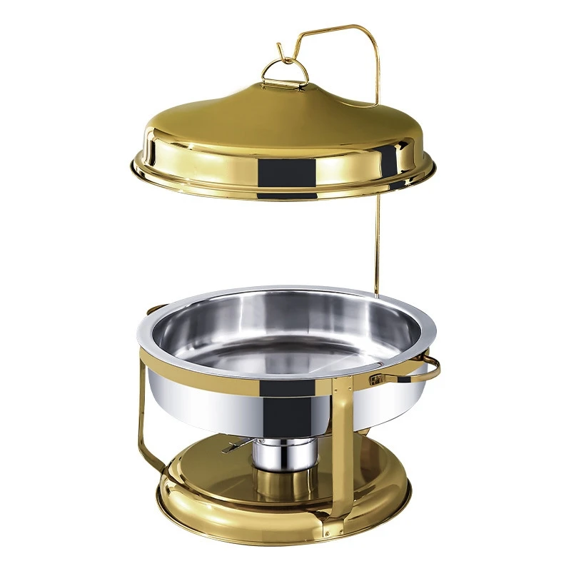 

DiBaiJin heater hot pot buffet luxury food heater set, hanging decoration luxury gold hot pot