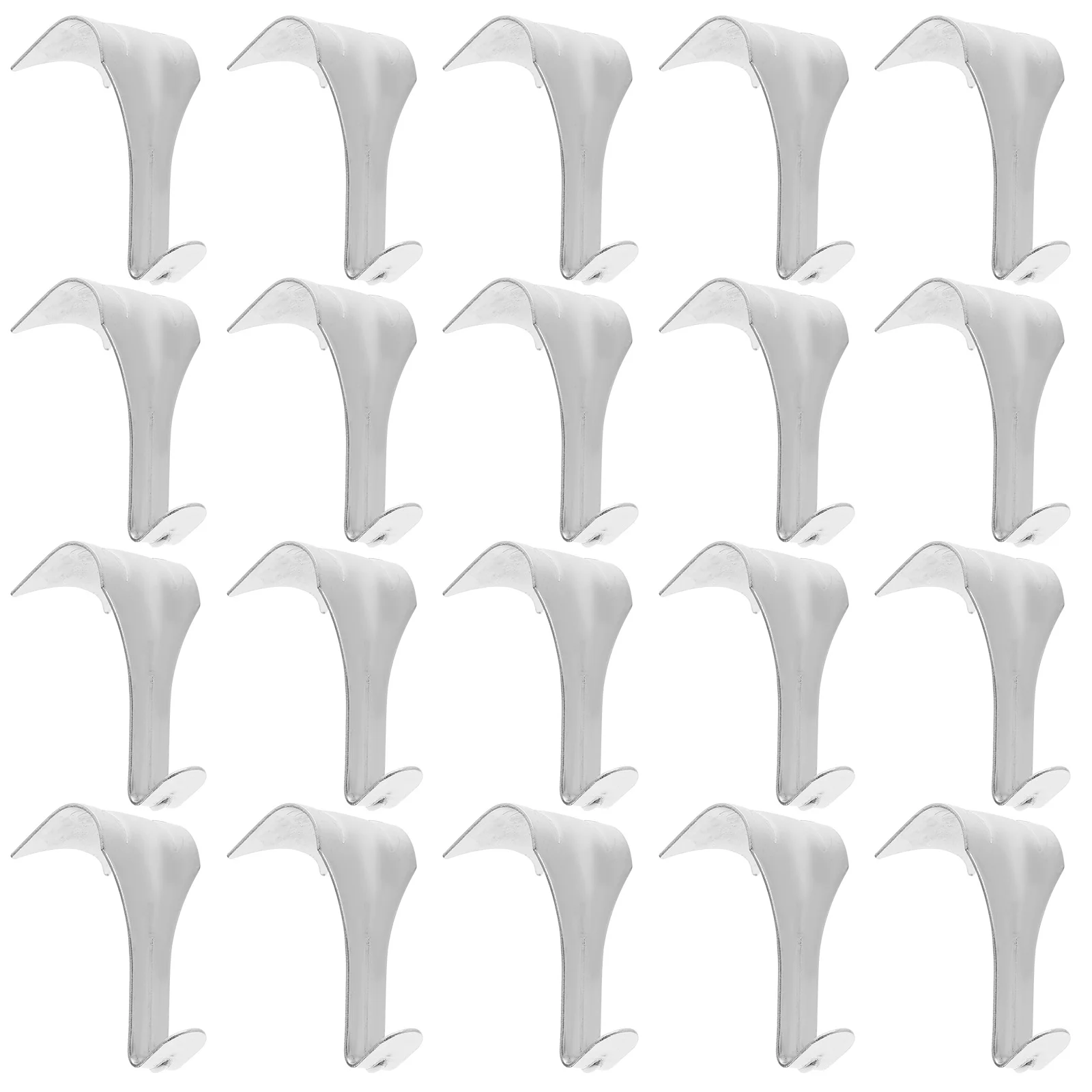 20 Pcs Picture Rail Hook Hooks Hangers Hanging for Pictures Mirror Painting Zinc Alloy
